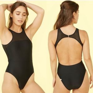 Summersalt Brand Mesh Freestyle One Piece Swim Suit